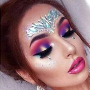 Colorful Face Rhinestone Gems for Makeup - Mixed Designs